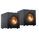 Klipsch 2X Reference R-12SW 12" 400W All-Digital Powered Subwoofer, Brushed Black Polymer Veneer