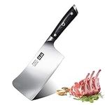 SHAN ZU Kitchen Knife 7-inch Meat Cleaver Knife High Carbon German Stainless Steel Butcher Chopper Knife Ultra Sharp Chef Knife Bone Knife with Ergonomic Handle