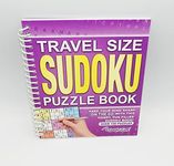 A5 Spiral Bound Travel Size Sudoku Puzzle Book (Purple)