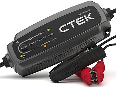 CTEK CT5 Powersport, Chargeur De Batterie 12V 5A, Chargeur De Batterie LiFePO4, Chargeur Batterie Lithium, Chargeur De Batterie Moto, Quad, Motoneige Et Jetski, Mainteneur De Charge De Batterie
