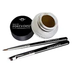 Daily Life Forever52 Long Wear Gel Eyeliner & Tattoo, Waterproof Smudgeproof Long Lasting Cream Eyeliner Gel with 2PCS Brushes for Smooth Aplication(Chocolate) GT008