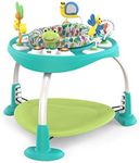 Bright Starts Bounce Bounce Baby 2-in-1 Activity Center Jumper & Table - Playful Pond (Green), 6 Months+