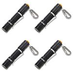 AIDIER A7 EDC Keychain LED Torch, Ultra Compact Bright 180lm with LED AAA Battery IPX7 Waterproof Tail Switch Flashlights for Camping, Hiking, Outdoor Activity and Emergency Lighting