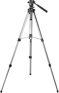 BARSKA AF10374 Deluxe Tripod Extendable to 63.4" w/Carrying Case Silver 9.9 x 3.2 x 3.2