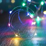 Tasodin led Fairy Lights Waterproof 16.4ft String Lights Battery Operated for Wedding, Home, Garden, Party, Christmas Decoration, Multicolor