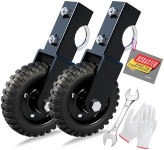 USCaster Gate Wheel 8inch Under Mount Farm Gate Caster to Prevent Dragging for Chain Link Fence Sliding Gate Casters(Black 2pack)
