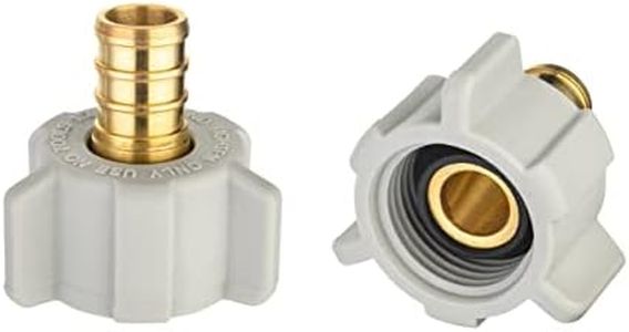 (Pack of 2) EFIELD Pex 1/2" Pex x 1/2" Female NPT Swivel Adapter Barb Crimp Brass Fittings