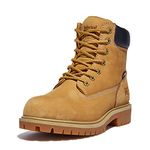 Timberland PRO Women's Direct Attach 6 Inch Steel Safety Toe Insulated Waterproof Industrial Work Boot, Wheat Nubuck, 9