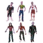 MQSTARSRISE Zombie Action Figures, 6 Pack Scary Toy for Boy,Walking Dead for Ornament,Birthday for Toddler Age 3-5 6 7 8 9 yr Old Boys Girls