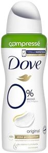 Dove Déodorant Femme Spray Compressé 0% Original, anti-irritation, sans alcool, protection & soin 48h (Lot de 6x100mL)