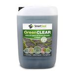 SmartSeal 'Green Clear' Highly Concentrated - Easy to Apply Best Mould, Lichen & Algae Remover - Quickly Kills Organic Green Growth from Roofs, Driveways & Patios - Algae Killer For Driveways (25L)