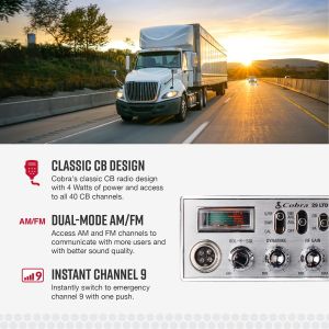 Cobra 29 LTD Classic CB Radio – 40 Channel Mobile Two-Way Radio