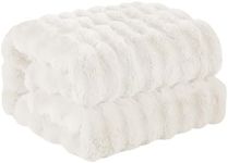 Faux Rabbit Fur Throw Blanket, Luxu