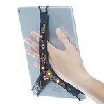 TFY Security Floral Hand Strap Finger Grip Holder for 9-10 inch Tablets - Compatible with iPad Pro 11 in/Pro 10.5 in/Pro 9.7 in/iPad 10.2 in/Air 10.9 in/Air 5 / Fire HD 10 / Galaxy Tab 10.1"