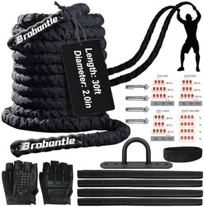 Battle Ropes workout rope 2 inch Battle Ropes for Home Gym Exercise Ropes for Working Out Heavy Ropes for Exercise Training Weighted Rope Weighted Workout Rope Battle Rope Exercise Workout Equipment