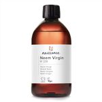 Naissance Virgin Neem Oil (No. 235) - 450ml - Pure, Natural, Unrefined, Vegan - for Hair, Nail, Eyebrow, Scalp, Skin, Body & Plants