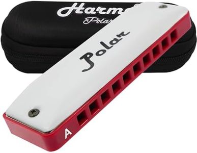 Harmo Polar Natural Minor Harmonica Key of A - Specialized for Natural Minor Blues, Jazz, Rock, Folk, & Pop, Mouth Organ With Case, Phosphor Bronze Reeds, Harmonica for Beginners & Professionals