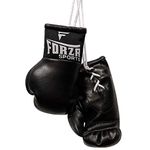 Forza Sports 3.5" Lace Up Mini Boxing Gloves, Realistic Design and Miniature Training Glove Detail Looks Great Hanging on a Car Rearview Mirror, Gym Bag, and Backpack