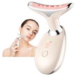 Neck Face Massager, Skin Care Facial Massager Device with Thermal, 3 Modes Face Sculpting Tool (Nude Pink)