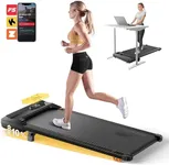 Acezoe Walking Pad Treadmill with Incline, Under Desk Treadmills for Home Office, 10% Manual Incline Portable Treadmill with Remote Control/APP and Standing Anti-Slip, 265lb Capacity, 2.5HP Low-Noise