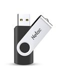 Netac 64GB USB 2.0 Flash Drive, Swivel Design Memory Sticks, Pen Drive, Usb Sticks for Data Storage, Zip Drive and jump Drive with LED Light