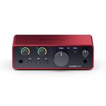 Focusrite Scarlett Solo 4th Gen USB Audio Interface, for the Guitarist, Vocalist, or Producer — High-Fidelity, Studio Quality Recording, and All the Software You Need to Record