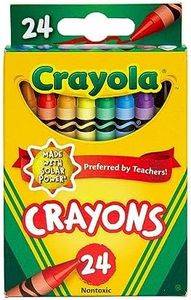 CRAYOLA 24 Pack Regular Crayons, Perfect for Art, Colouring and Drawing, Classic Crayola Colours, Preferred by Teachers, Child Safe and Nontoxic, 52-3024
