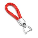 Universal Red Leather Car Fob Keych