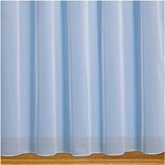 John Aird Denise Plain Net Curtains With Weighted Base & Rod Slot - Sold In Set Sizes (2 Metres Width, Drop: 45" (114cm))