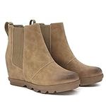 Athlefit Women's Wedge Boots Comfor