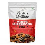 Nutty Gritties Mom's Superfood Healthy Trail Mix 200g - Roasted Almonds | Mixed Roasted Seeds Flax, Pumpkin, Sunflower | Dried Black Currant, Cranberries, Blueberries with Black Raisins| Healthy Snack