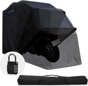 Quictent Heavy Duty Motorcycle Shelter Shed Cover Storage Garage Tent with TSA Code Lock & Carry Bag, Large Size