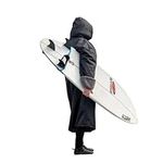 Malo'o Adult Long Sleeve Sherpa Lined Surf Parka-Waterproof and Windproof-Changing Robe - Swim Parka - 2 Sizes…