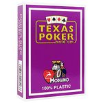 Modiano Texas Poker 2 Jumbo Index 100% Plastic Playing Cards (Black, Single Deck)