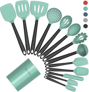 Coukre Silicone Kitchen Cooking Utensils Set, Heat Resistant, 14-Piece