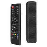 Protective Case for Samsung AA59-00786A BN59-01175N AA59-00741A Smart TV Remote Cover, Silicone Shock Proof Remote Controller Skin Anti Slip Universal Replacement Sleeve Holder(Black)