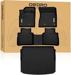 OEDRO Floor Mats Set for Nissan Rogue 2021-2025 (NOT Fit Sport or Select Models), Custom Fit Black All Weather Trunk Liners Car Floor Mats Set, Only Fit AWD Drive Models