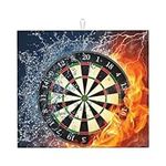 Dart Board Target Ice Fire, Dish Drying Mats, Absorbent Dish Drainer Mat Counter Sink Mat Drying Pad 41 x 46 cm