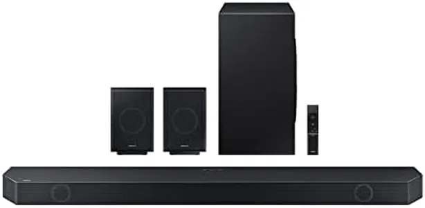 SAMSUNG HW-Q990C 11.1.4ch Soundbar w/Wireless Dolby Audio, Rear Speakers Included w/Q-Symphony, SpaceFit Sound Pro, Adaptive Sound, Game Mode Pro, Airplay 2, AVA, Alexa Built-in