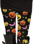 Womens Specter Printed Halloween Horror Nights Leggings Tights Full Length Pants XL