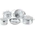 Scanpan Impact Stainless Steel Cookware Set of 5 with Lids