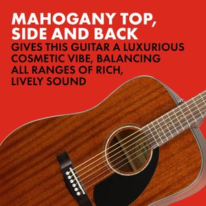 Fender CD-60S Dreadnought Acoustic Guitar – Mahogany