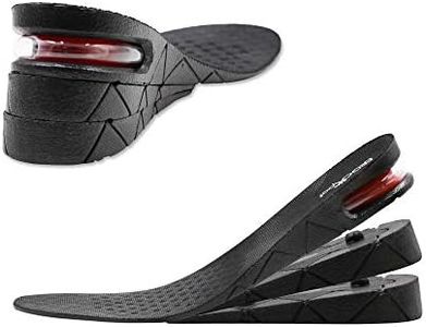 ERGOfootHeight Increase Insoles 3-Layer 2.75 inch Air Cushion Taller Shoes Insoles Heel Insert for Men and Women