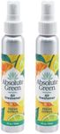 Absolute Green 100% Natural Air Freshener Non-Aerosol Room Spray, Fresh Citrus, Non-Toxic, Plant-Based, Safe Around Home,Food, Kids, Pets, Odor Eliminator, (Pack of 2)