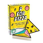 P for Pizza Board Game: Build a Giant Pizza Slice Before Anyone Else Family Word Game Great for Adults and Kids