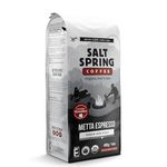 Salt Spring Coffee - Metta Espresso Whole Bean Coffee, Organic Fair To Farmer Coffee, Proudly Canadian (Medium Dark Roast, 400g)