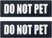 Service Dog Patches, 2Pack Patches with Hook Backing for Dog Harness, Removable Vest Patches for Dogs, in Training Dog Patches, DO NOT PET-L