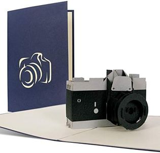 Geburtstagskarte mit Kamera, ideal als Einladung oder Glueckwunschkarte, Happy Birthday Karte T14