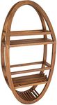 Patented Moa Oval Teak Shower Organizer