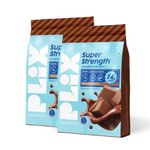 PLIX THE PLANT FIX Super Strength Fermented Yeast Protein- 2 kg | Easy to Digest | 24g Protein/Serve | PDCAAS of 1 | 6.8 - BCAA | Milk Chocolate Flavour (Pack of 2)